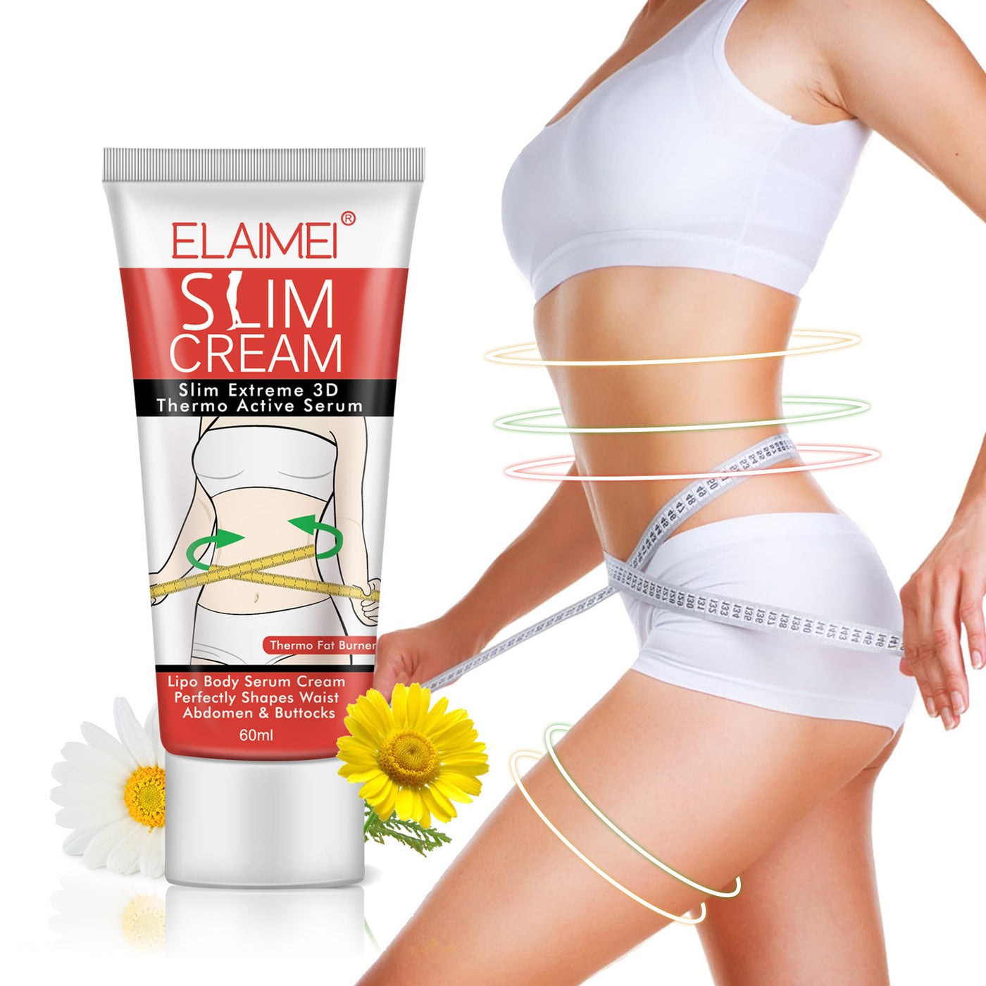 Slimming body cream for belly, thighs, and waist – firming and toning gel
