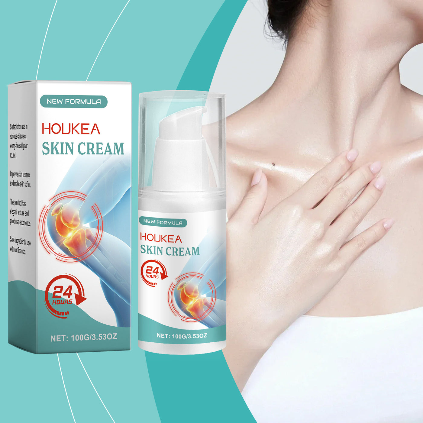 Anti-aging moisturizing cream for neck and chest firming
